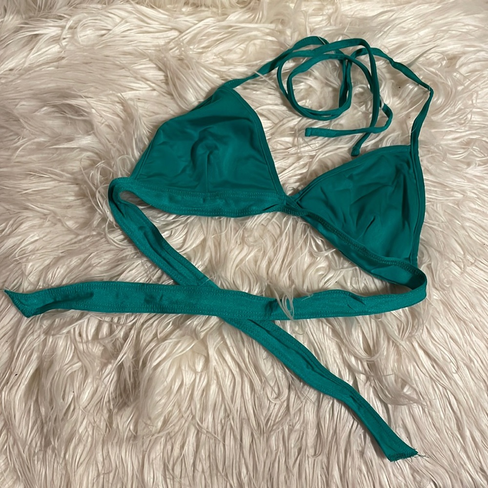 American Apparel | green bikini top
